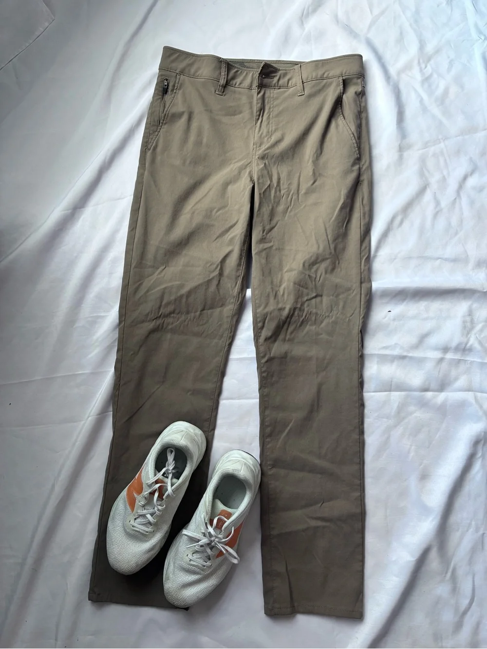 Weatherproof Men's Tan Straight-Leg Chinos